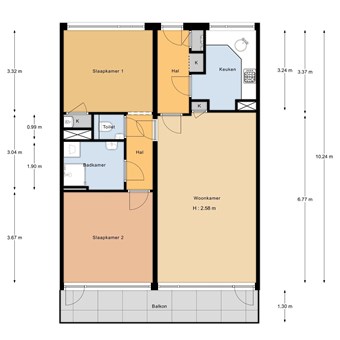 Amstelveen, Bevelandselaan, 3-kamer appartement - foto 2