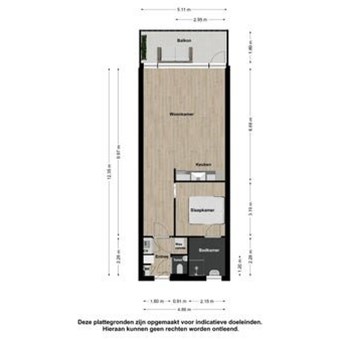 Breda, Haagdijk, 2-kamer appartement - foto 2